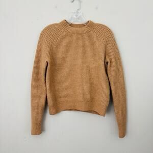 Banana Republic Brown Waffle Knit Pullover Sweater Womens Size S